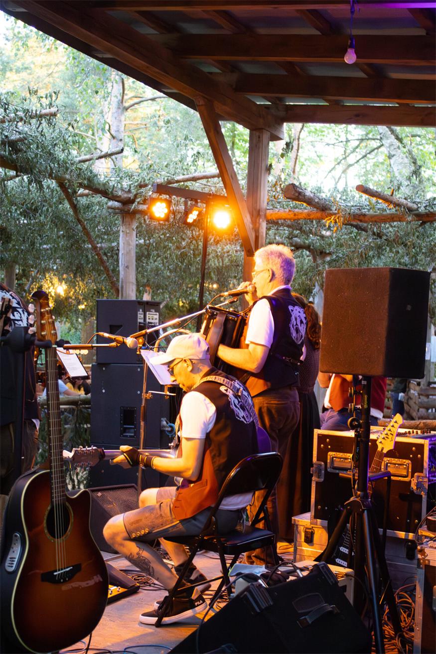 Sommerabend am Weinberg beim Waldfest in Unterfrauenhaid