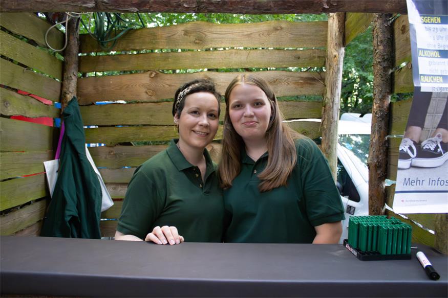 Sommerabend am Weinberg beim Waldfest in Unterfrauenhaid