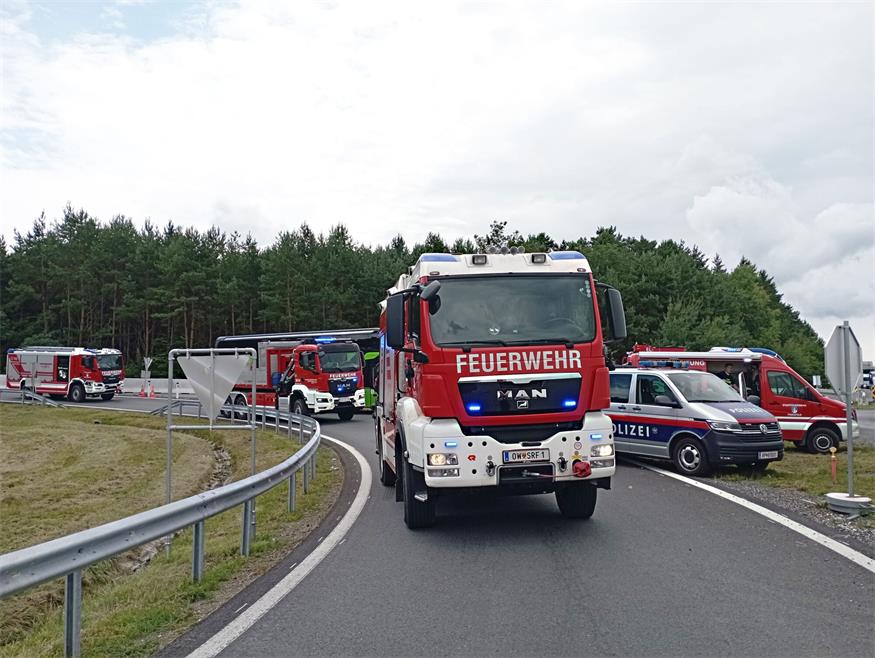 Südautobahn: Verkehrsunfall mit mehreren Fahrzeugen