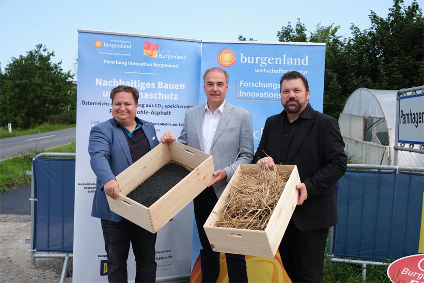 Pamhagen: „Grüner Asphalt“ in Testphase
