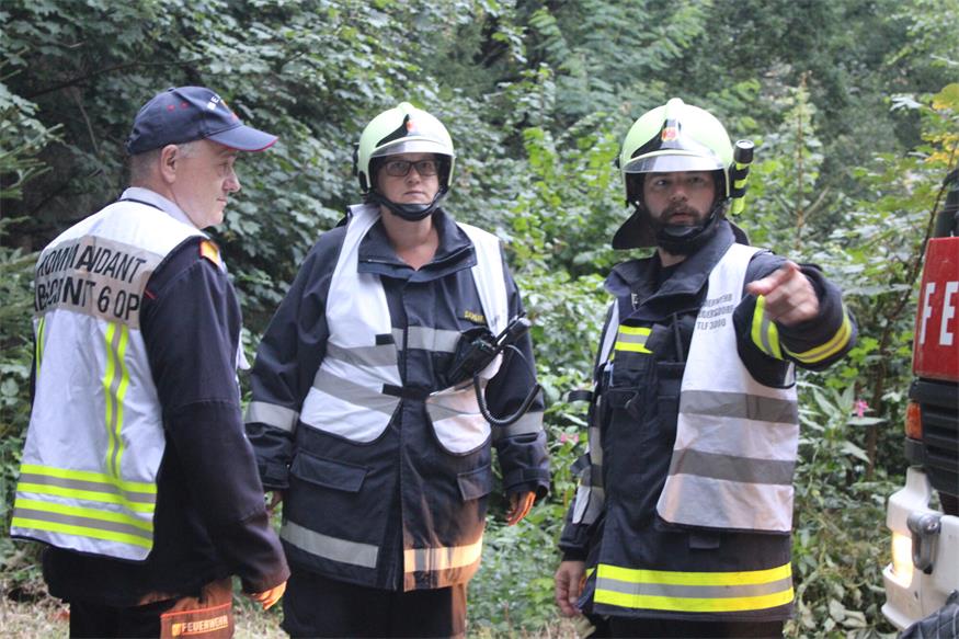 Waldbrand in Deutsch Gerisdorf: 120 FF-Leute im Übungseinsatz