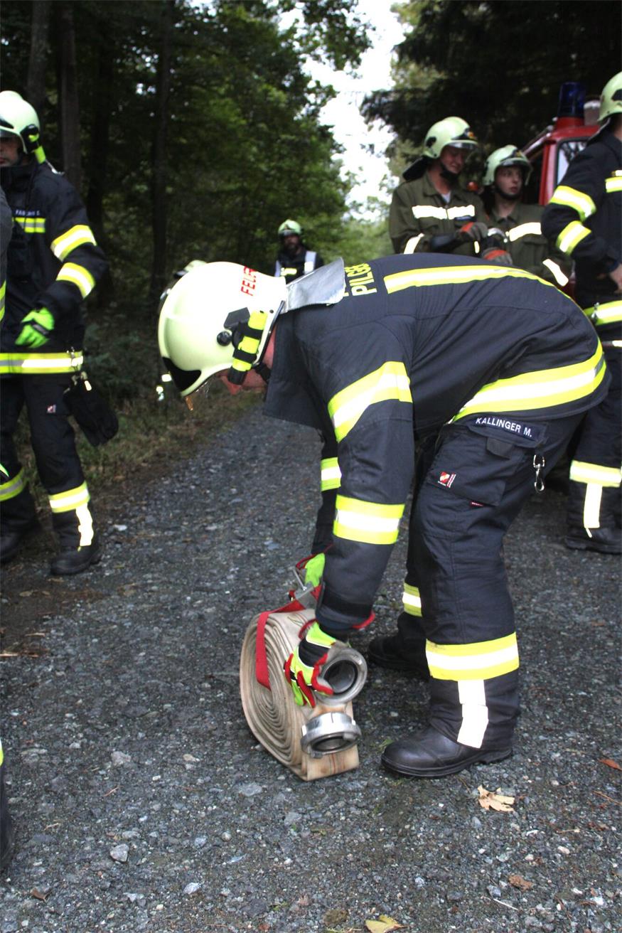 Waldbrand in Deutsch Gerisdorf: 120 FF-Leute im Übungseinsatz
