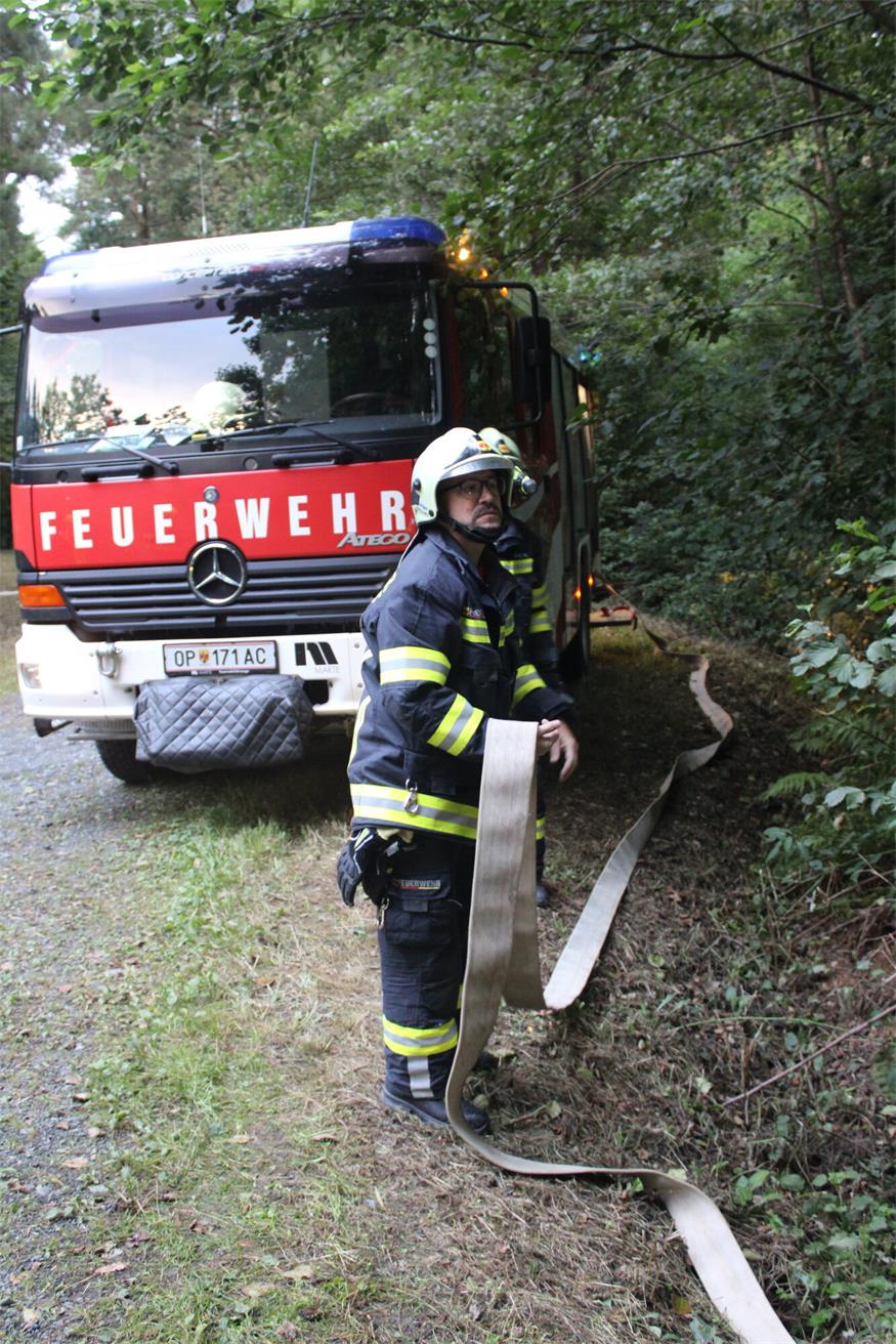Waldbrand in Deutsch Gerisdorf: 120 FF-Leute im Übungseinsatz