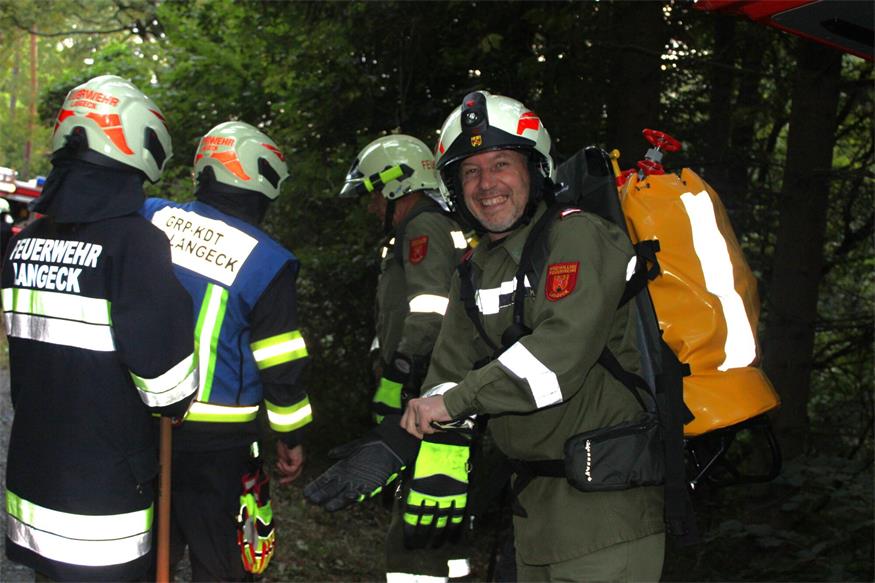 Waldbrand in Deutsch Gerisdorf: 120 FF-Leute im Übungseinsatz