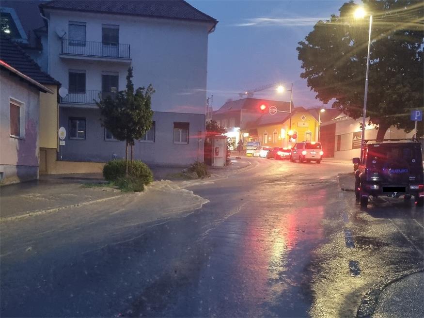 Starkregen sorgte für 14 Feuerwehreinsätze in Neusiedl am See