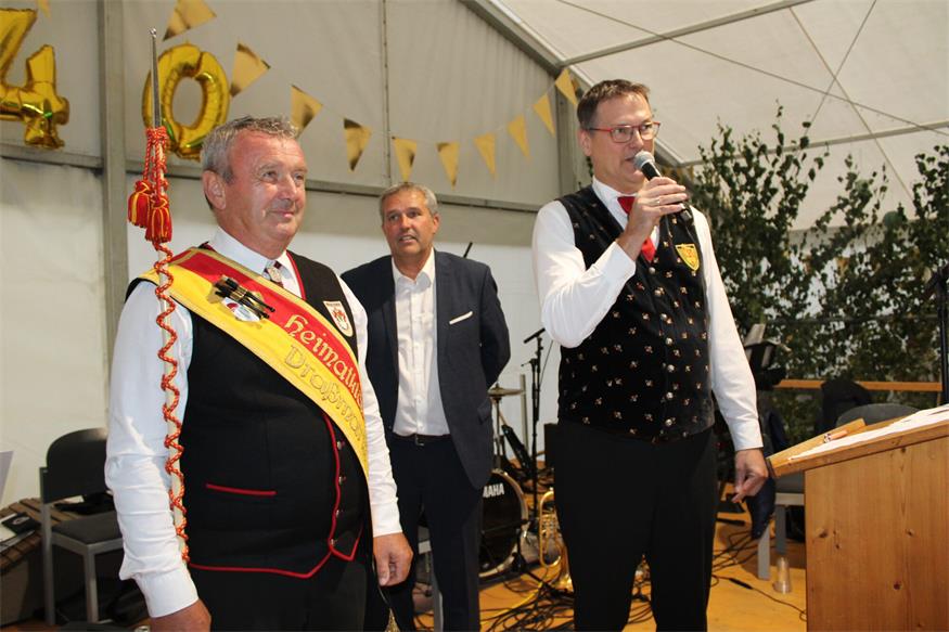 Feuchtes, aber fröhliches Fest zum 40er des Musikvereins Pilgersdorf