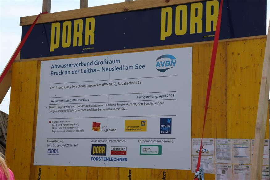 Abwasserverband Bruck-Neusiedl: Neues Pumpwerk soll Entsorgung sichern