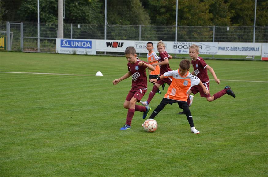 Minis-Fußballfest in Bad Sauerbrunn, U16-Duell im Pappelstadion