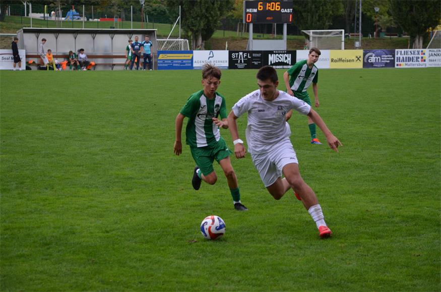 Minis-Fußballfest in Bad Sauerbrunn, U16-Duell im Pappelstadion