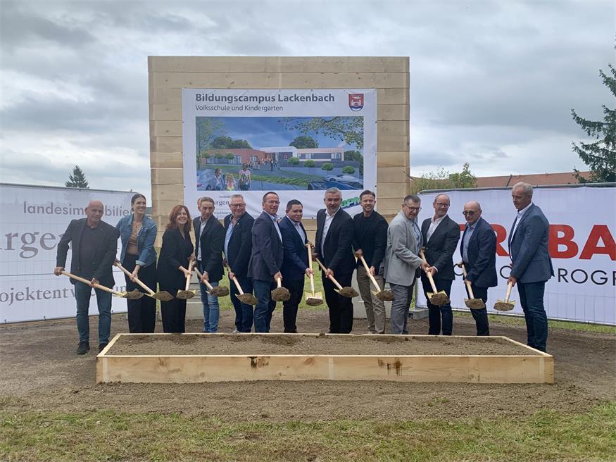 Baustart für Bildungscampus mit Musikheim in Lackenbach