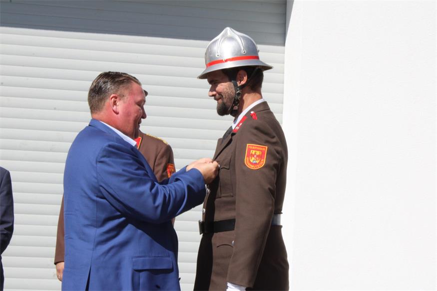 Dienstantritt für neues Fahrzeug der Feuerwehr Großmutschen