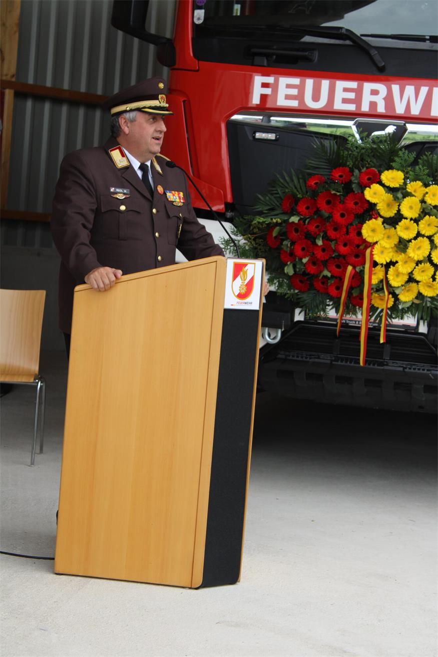 FF Oberpullendorf: Neubau und drei tonnenschwere „Kameraden“ gesegnet