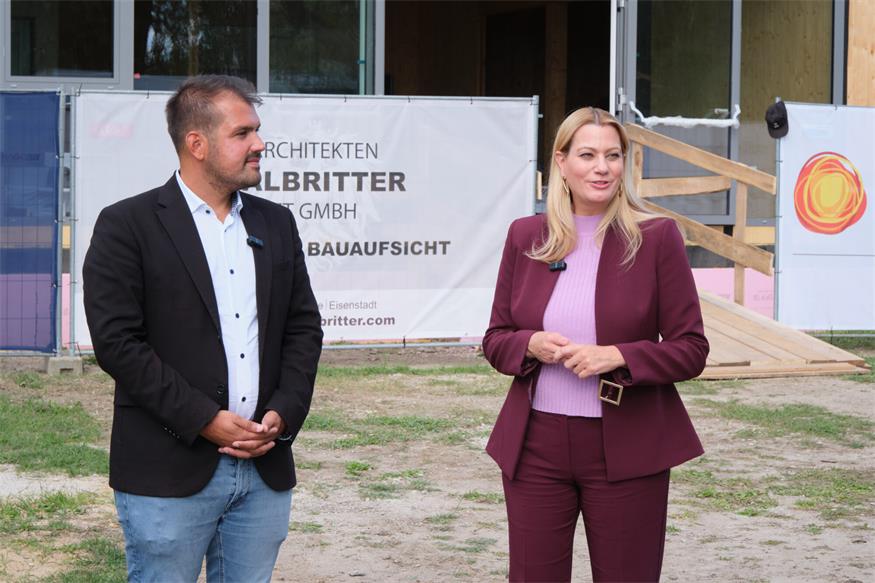 Gols: Zubau der Mittelschule Gols schreitet voran