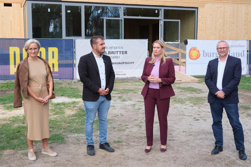 Gols: Zubau der Mittelschule Gols schreitet voran