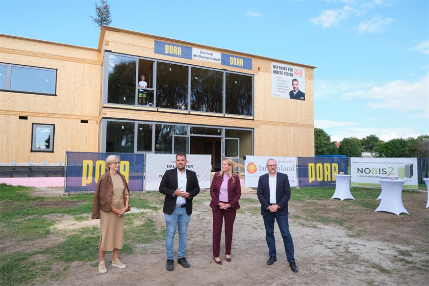 Gols: Zubau der Mittelschule Gols schreitet voran