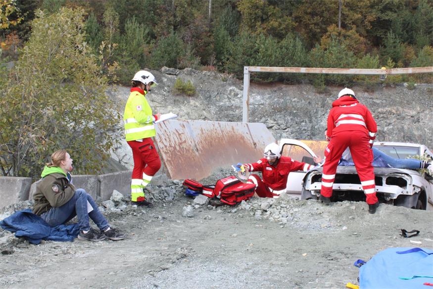 Verschüttete Personen und Fahrzeuge im Pilgersdorfer Steinbruch