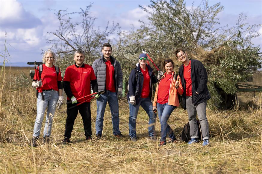 Coca-Cola-Team half im Seewinkel beim Schutz der Artenvielfalt