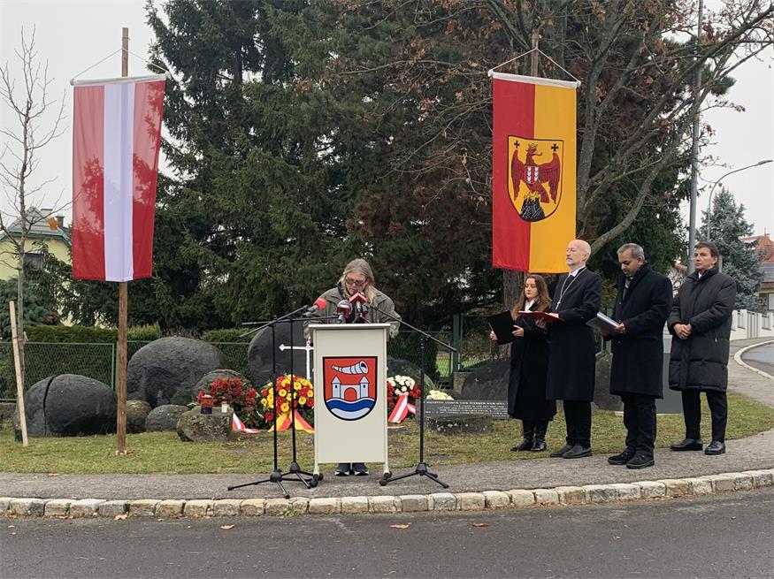Lackenbach gedachte der Opfer des NS-Anhaltelagers