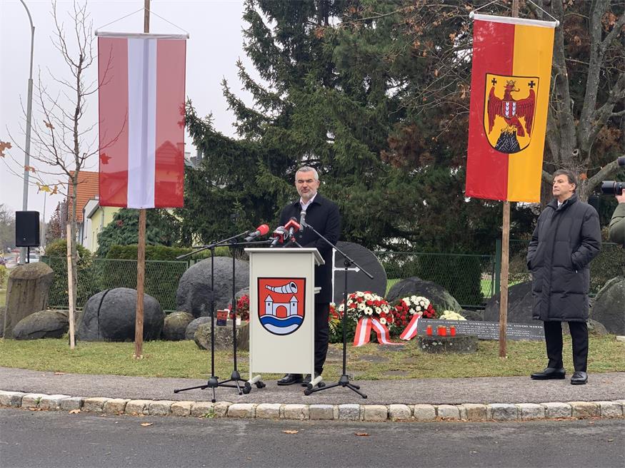 Lackenbach gedachte der Opfer des NS-Anhaltelagers