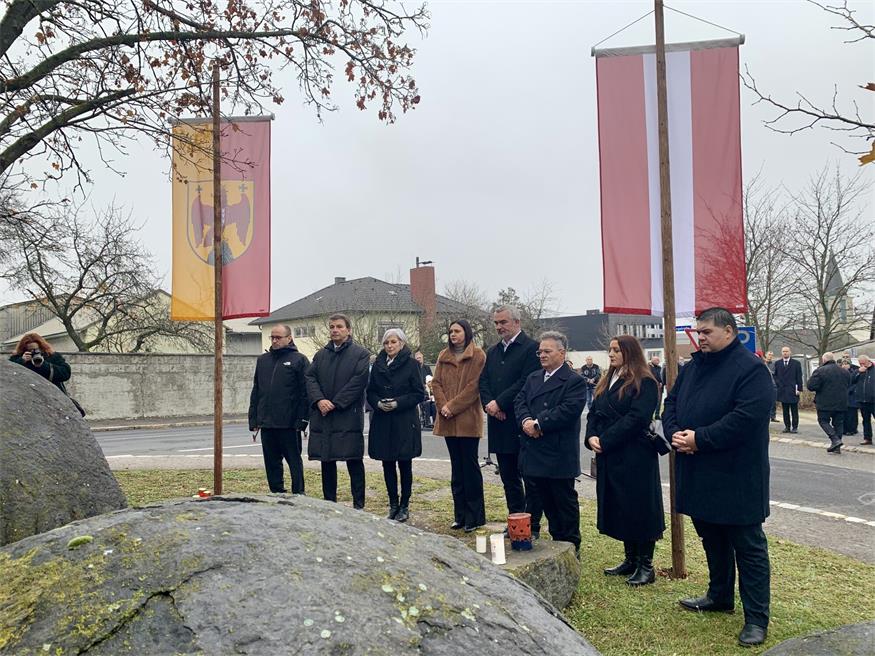 Lackenbach gedachte der Opfer des NS-Anhaltelagers