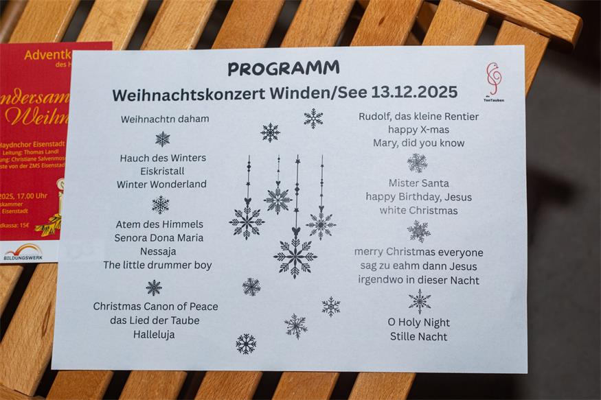 Die TonTauben zwitscherten von „Winter Wonderland“ bis „Drummer Boy“