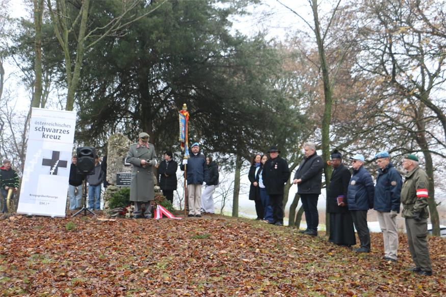 Gedenkveranstaltung beim Friedhof aus dem Ersten Weltkrieg