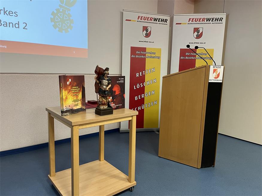 Bezirksfeuerwehr Mattersburg lud zur Buchpräsentation