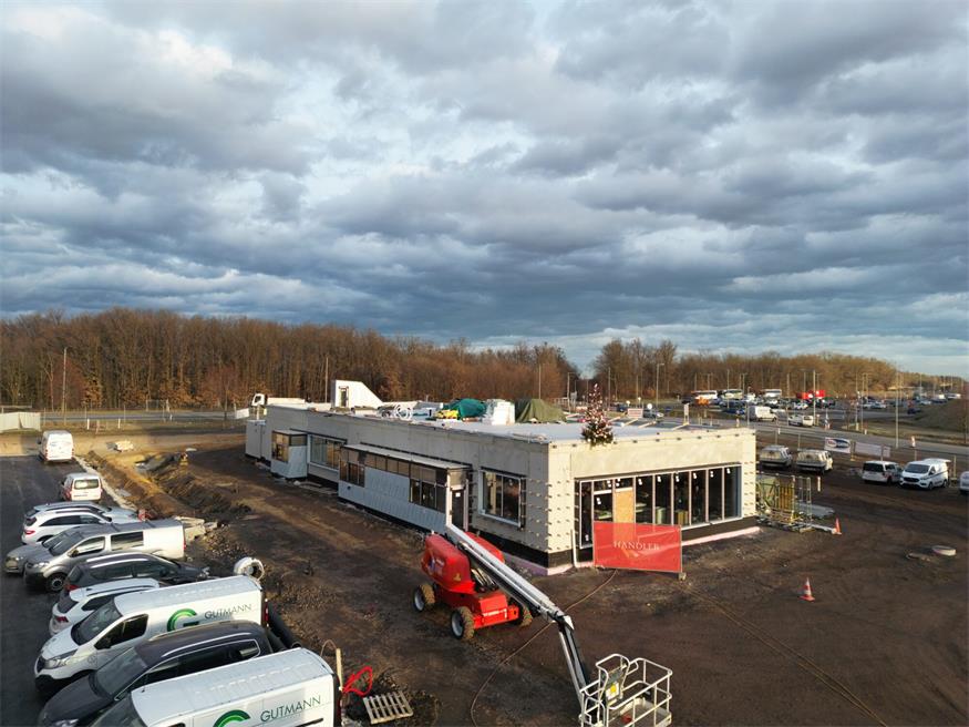 Mittelburgenlands Mc Donald's ist bereits unter Dach