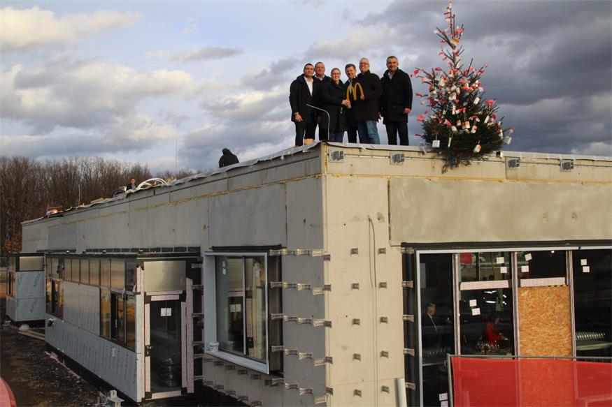 Mittelburgenlands Mc Donald's ist bereits unter Dach