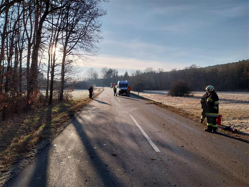 Drei Verletzte bei Pkw-Überschlag im Mittelburgenland