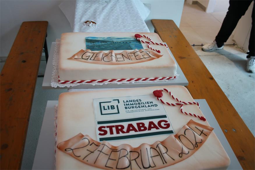 Baudirektion Burgenland-Stützpunkt feierte Dachgleiche in Stoob