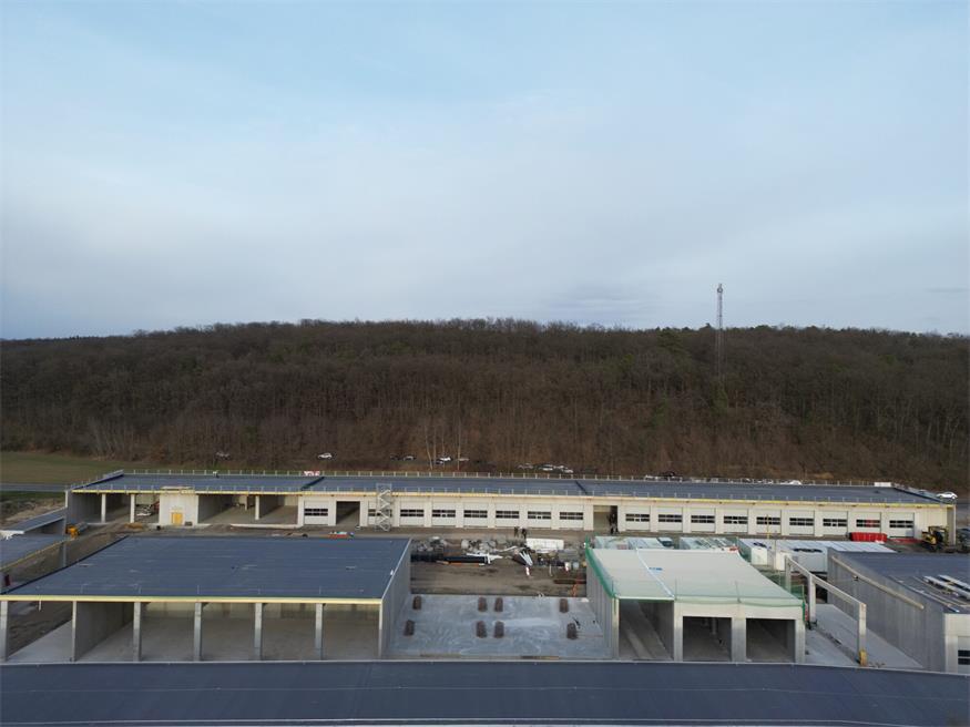 Baudirektion Burgenland-Stützpunkt feierte Dachgleiche in Stoob