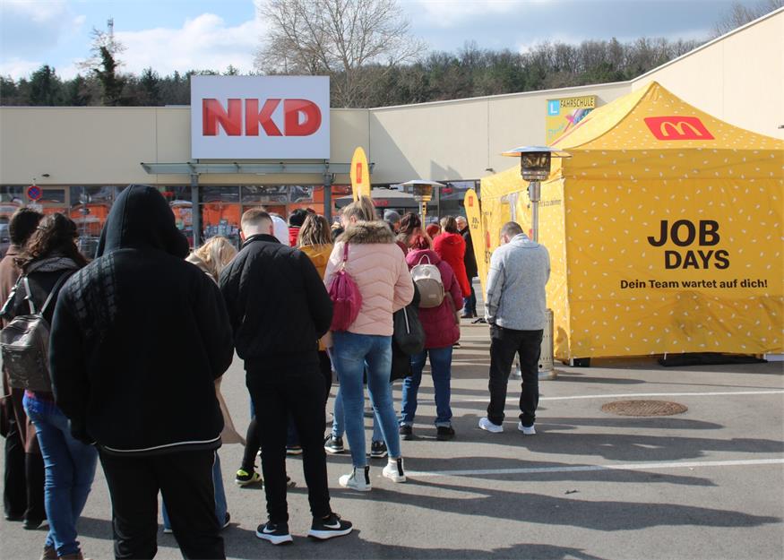 Karrieregespräche beim McDonald's Job Day in Stoob-Süd