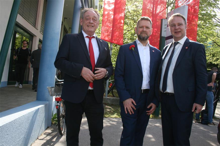 Die SPÖ-Prominenz feierte in Neudörfl mit eindringlichen Reden