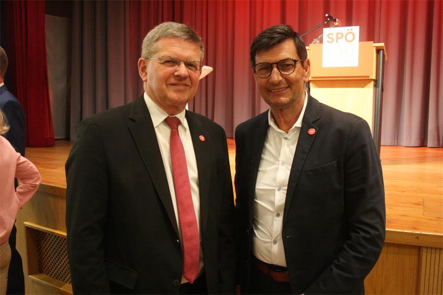 Die SPÖ-Prominenz feierte in Neudörfl mit eindringlichen Reden