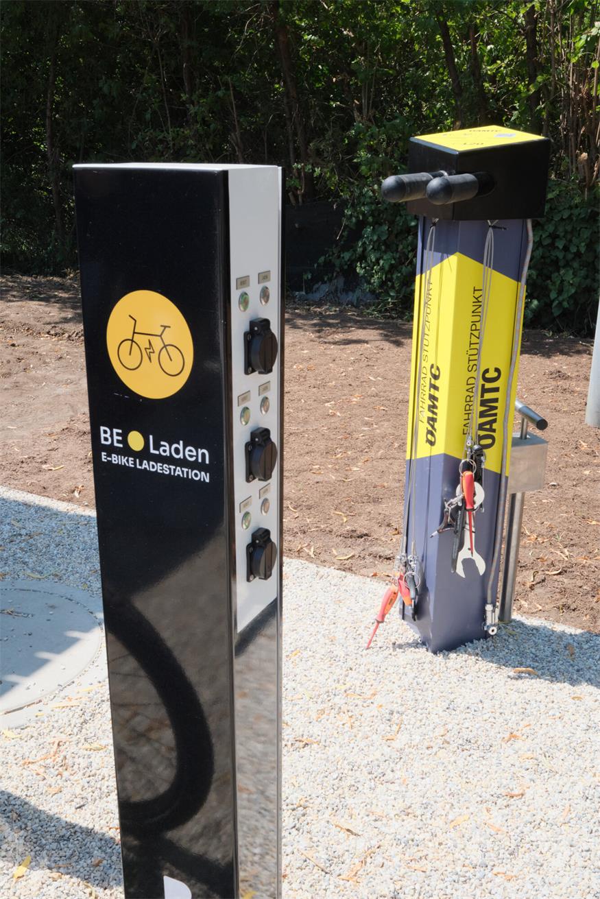 Apetlon: Burgenlands erste Fahrrad-Tankstelle feiert Eröffnung