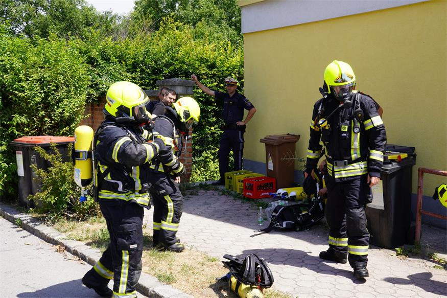 Kellerbrand in Wimpassing: Fünf Atemschutztrupps im Einsatz