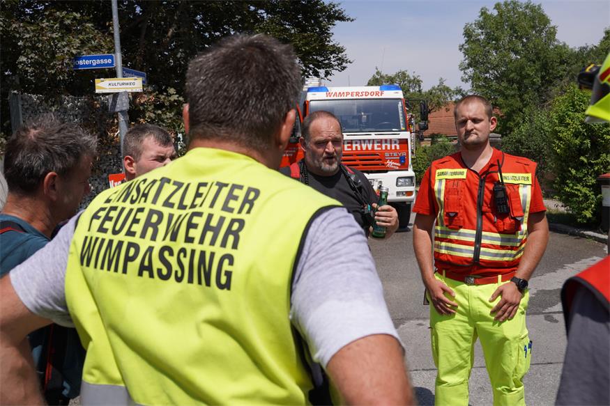 Kellerbrand in Wimpassing: Fünf Atemschutztrupps im Einsatz