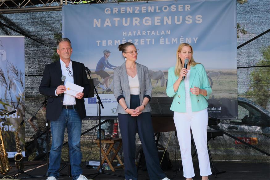Interreg-Projekt: Nationalpark Radweg mit Feier am Zicksee eröffnet