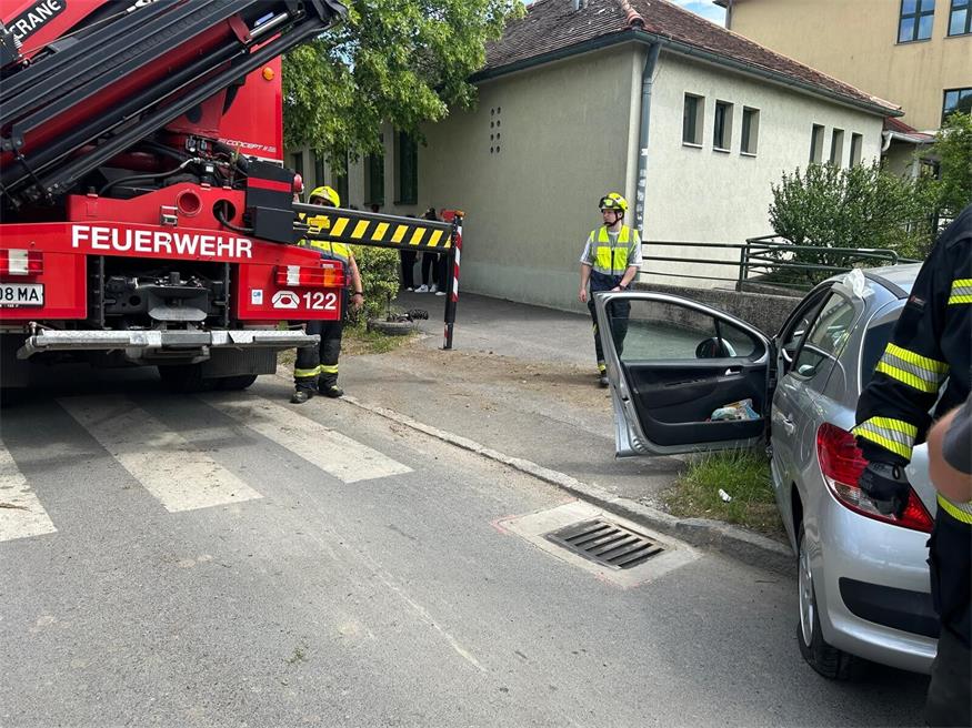 Lenker bei Pkw-Kollision mit Laterne verletzt