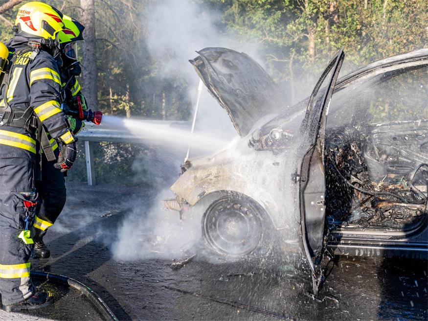 Auto ausgebrannt