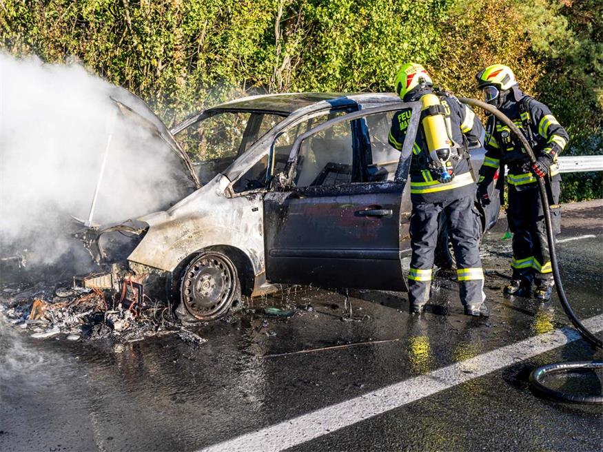 Auto ausgebrannt