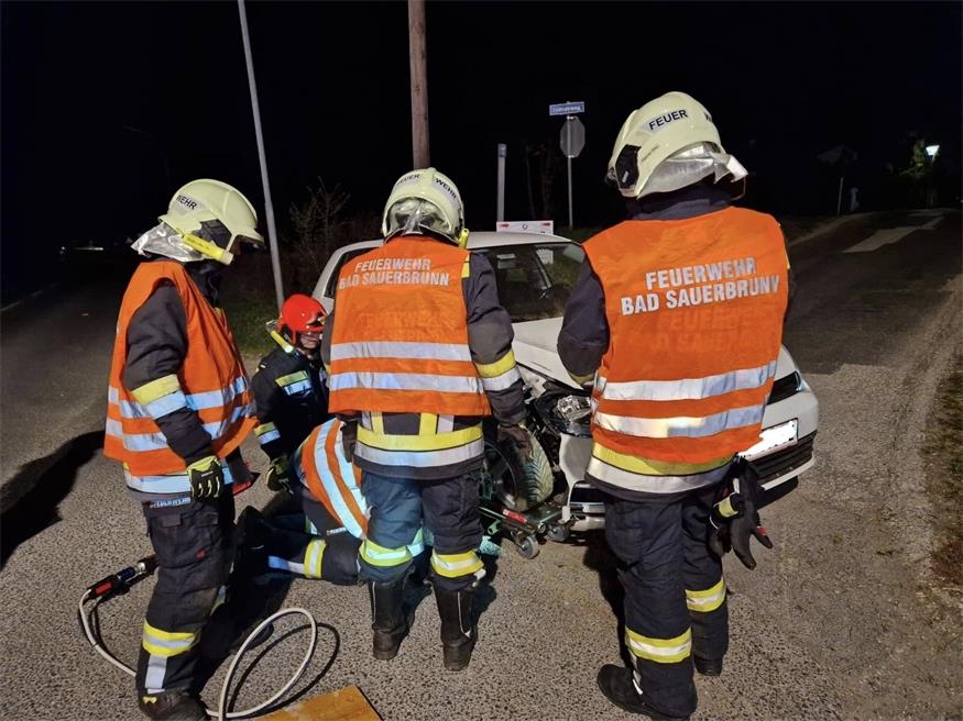 Mitternächtlicher Unfall in Bad Sauerbrunn