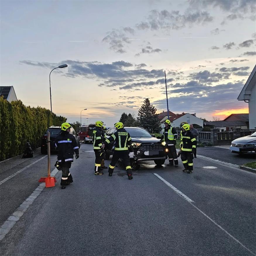 Draßburg: Kollision mit geparktem Auto