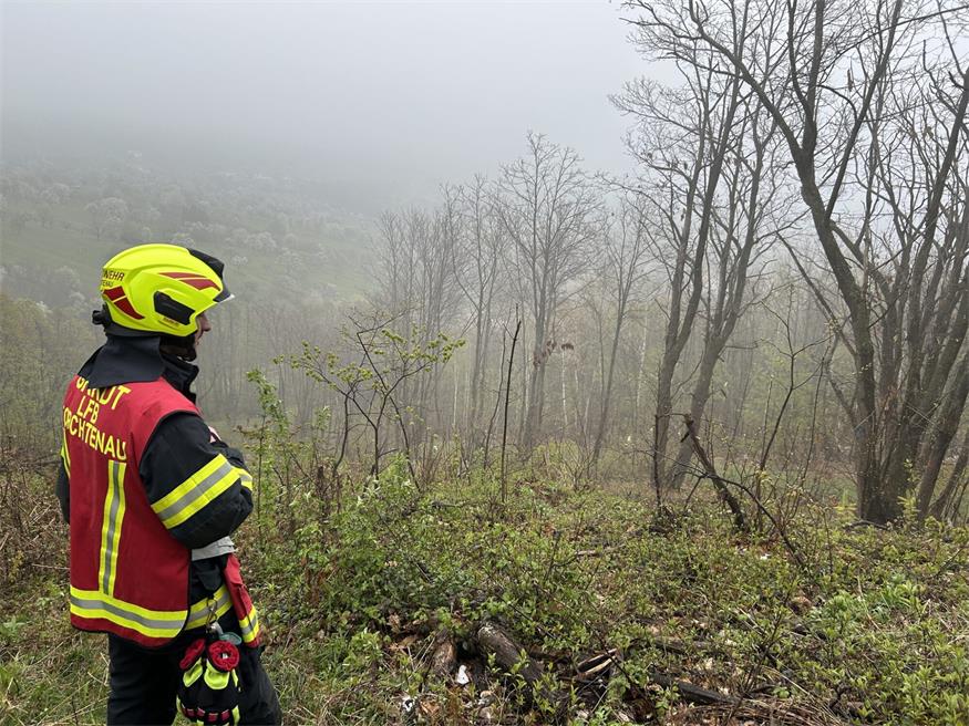 FF Forchtenau übte: Suchaktion im Wald