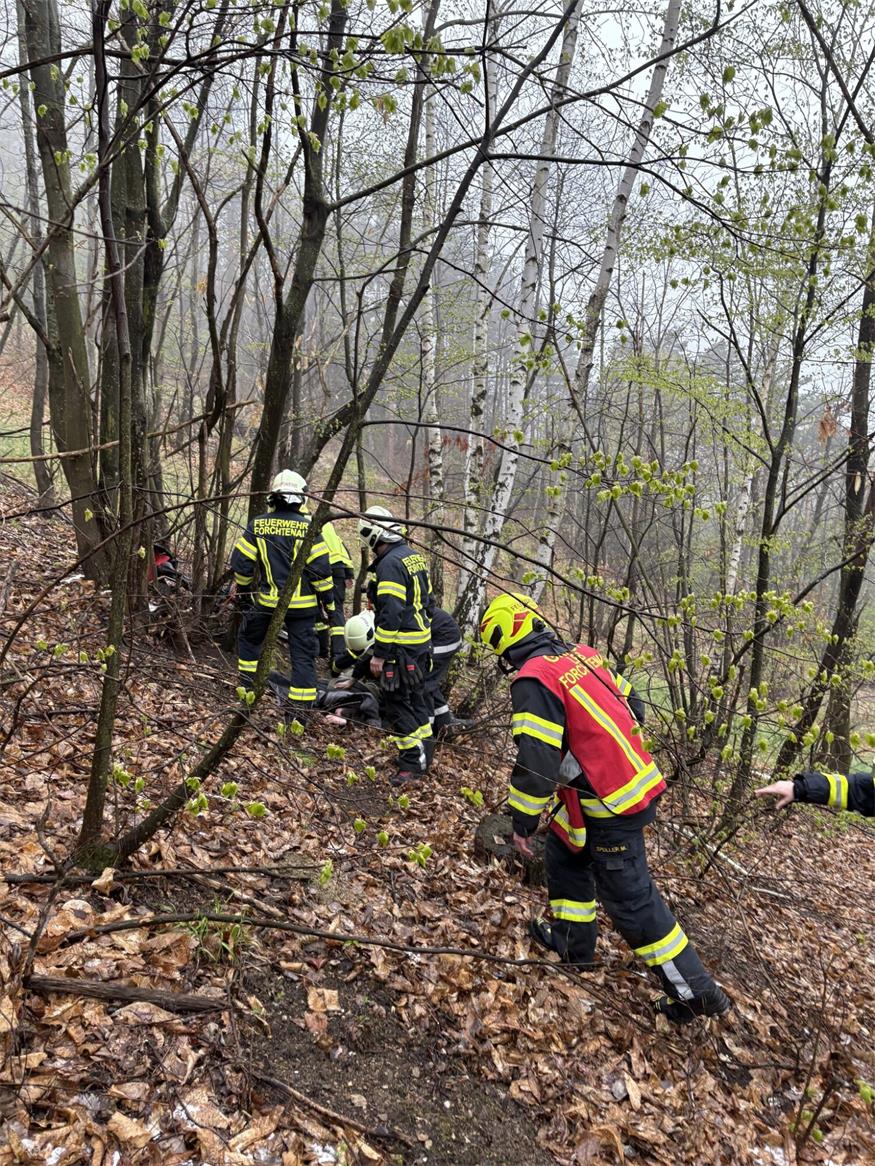 FF Forchtenau übte: Suchaktion im Wald