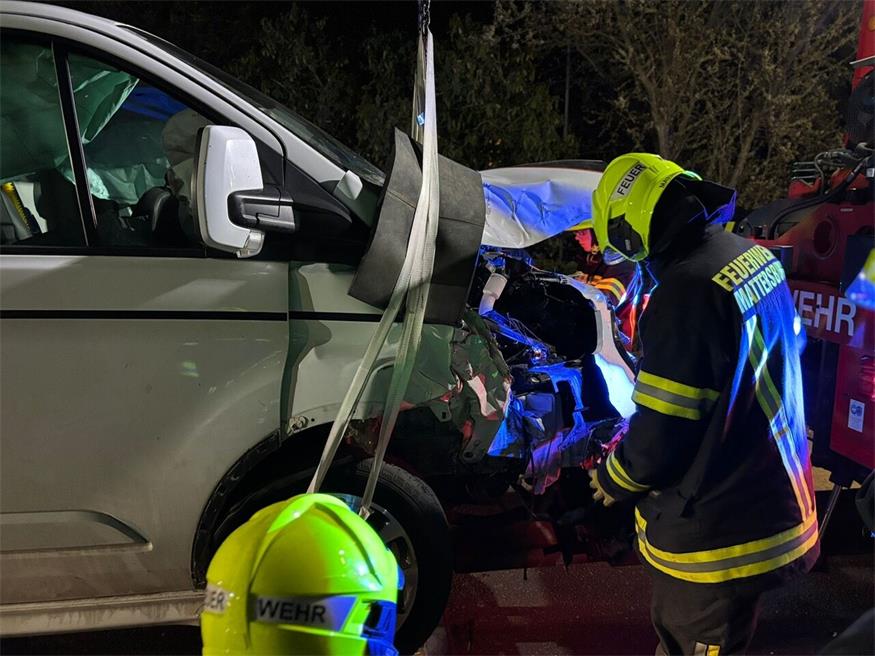 Verkehrsunfall bei Walbersdorf endet glimpflich