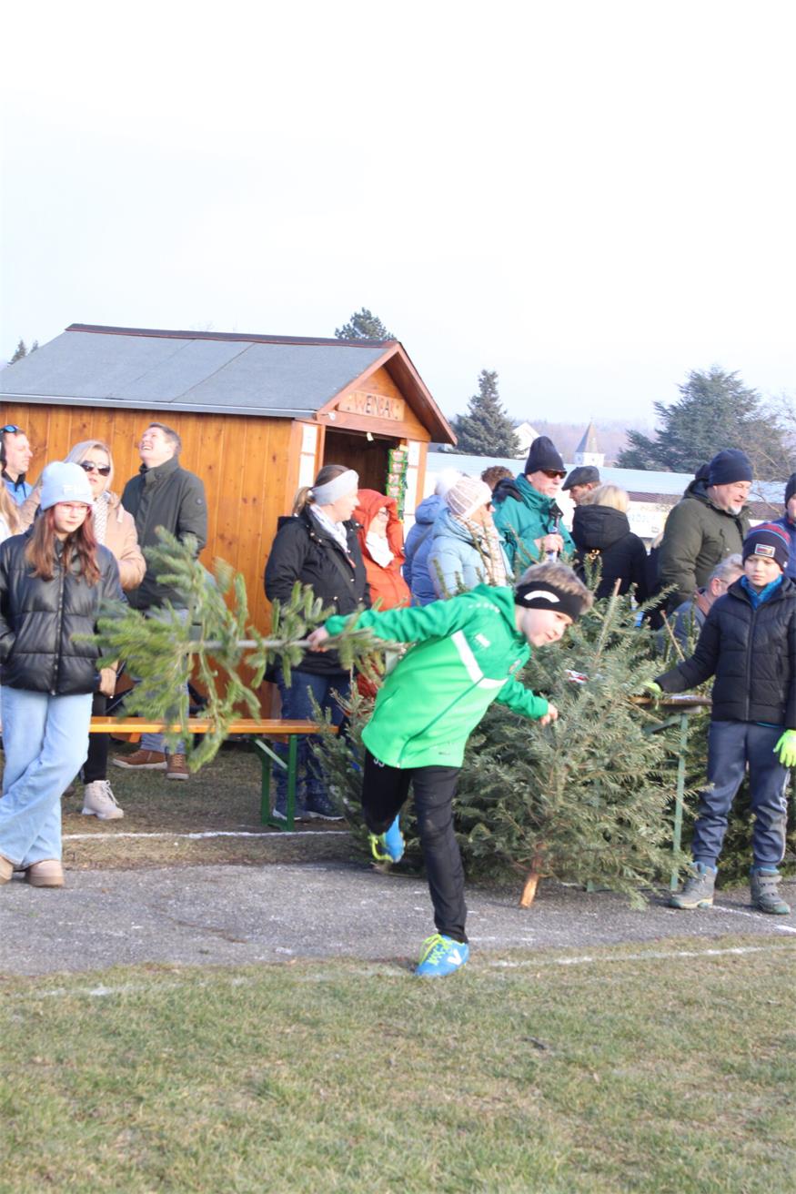 In Stoob „flogen“ Christbäume
