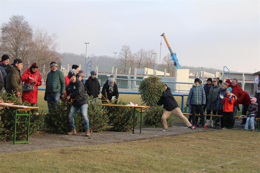 In Stoob „flogen“ Christbäume