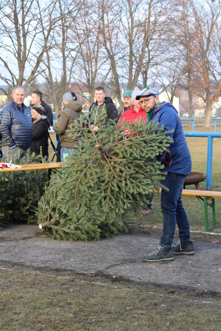 In Stoob „flogen“ Christbäume